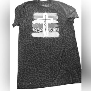 Love & Faith Women's Black Short Sleeve Tee